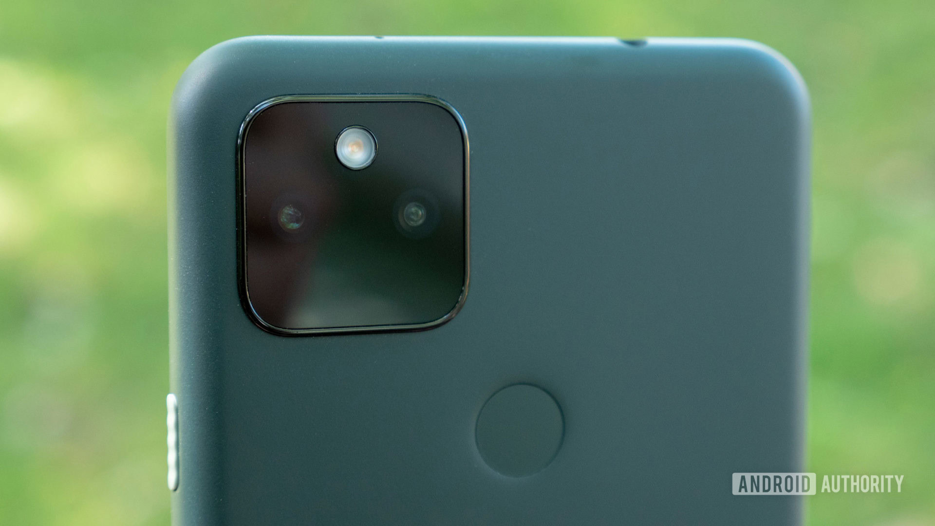 the google pixel 5a camera module and fingerprint sensor