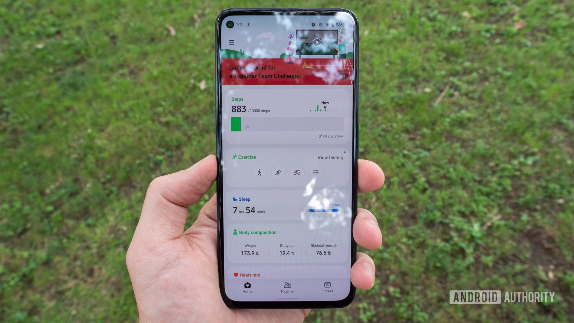 samsung galaxy watch 4 review samsung health app home screen