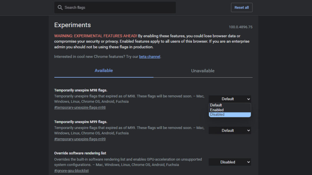 Chrome Flags that will improve your browsing experience