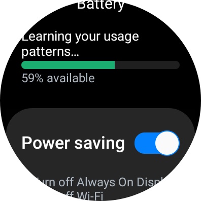 Galaxy Watch 4 Screenshot Power Saving Mode