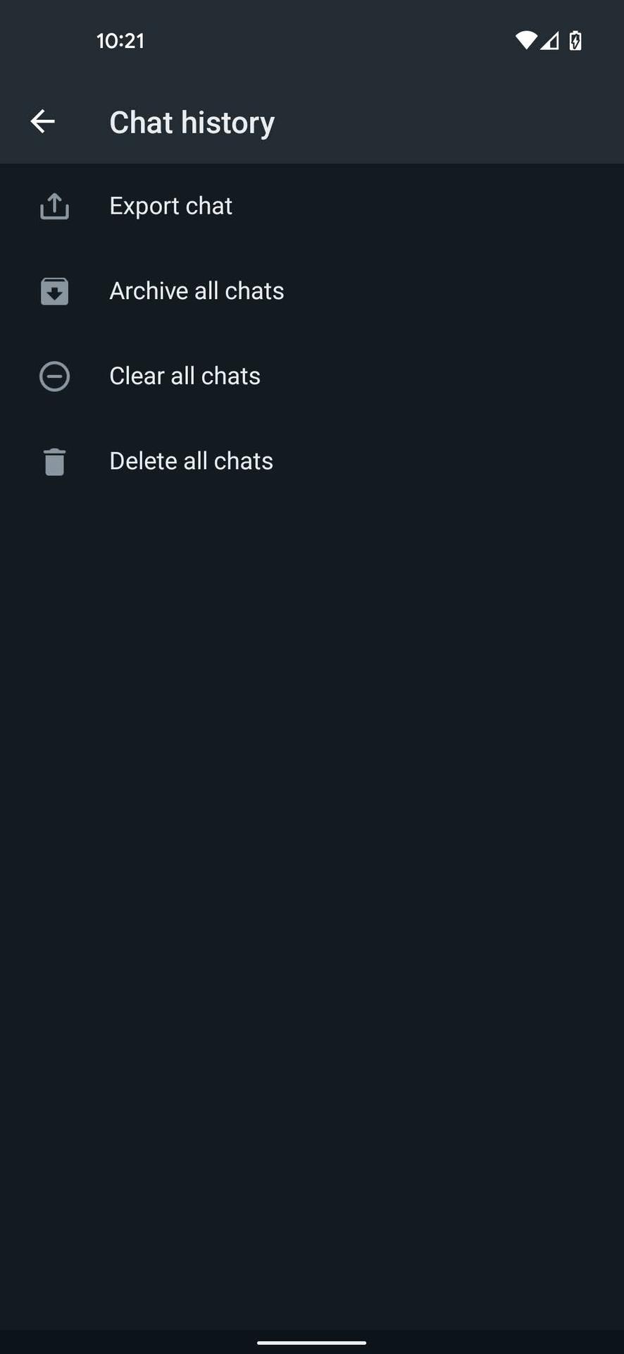 How to delete all WhatsApp chats 4