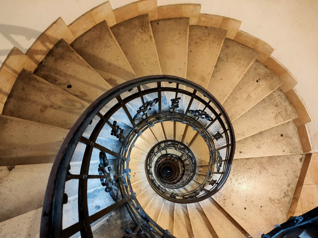 Picture of spiralling stairs