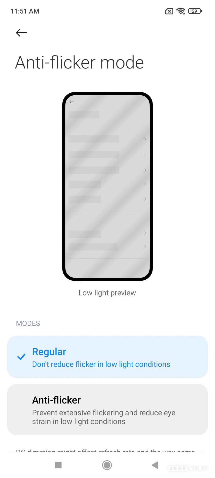 Xiaomi 11T Pro MIUI yet more display settings