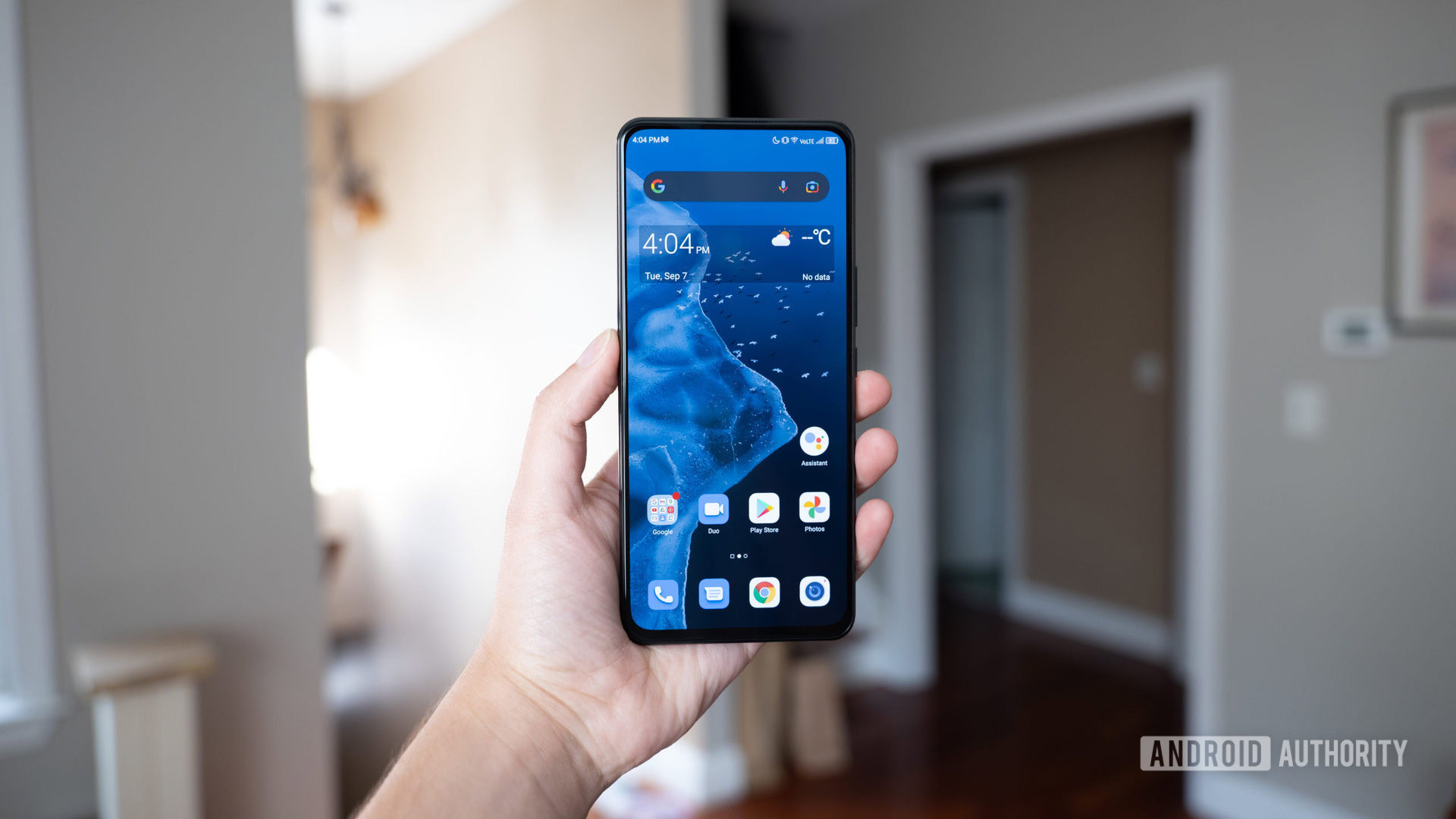 ZTE Axon 30 in male hand