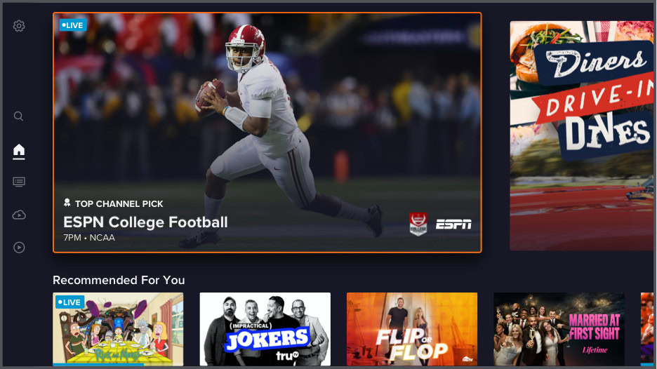 sling tv screenshot