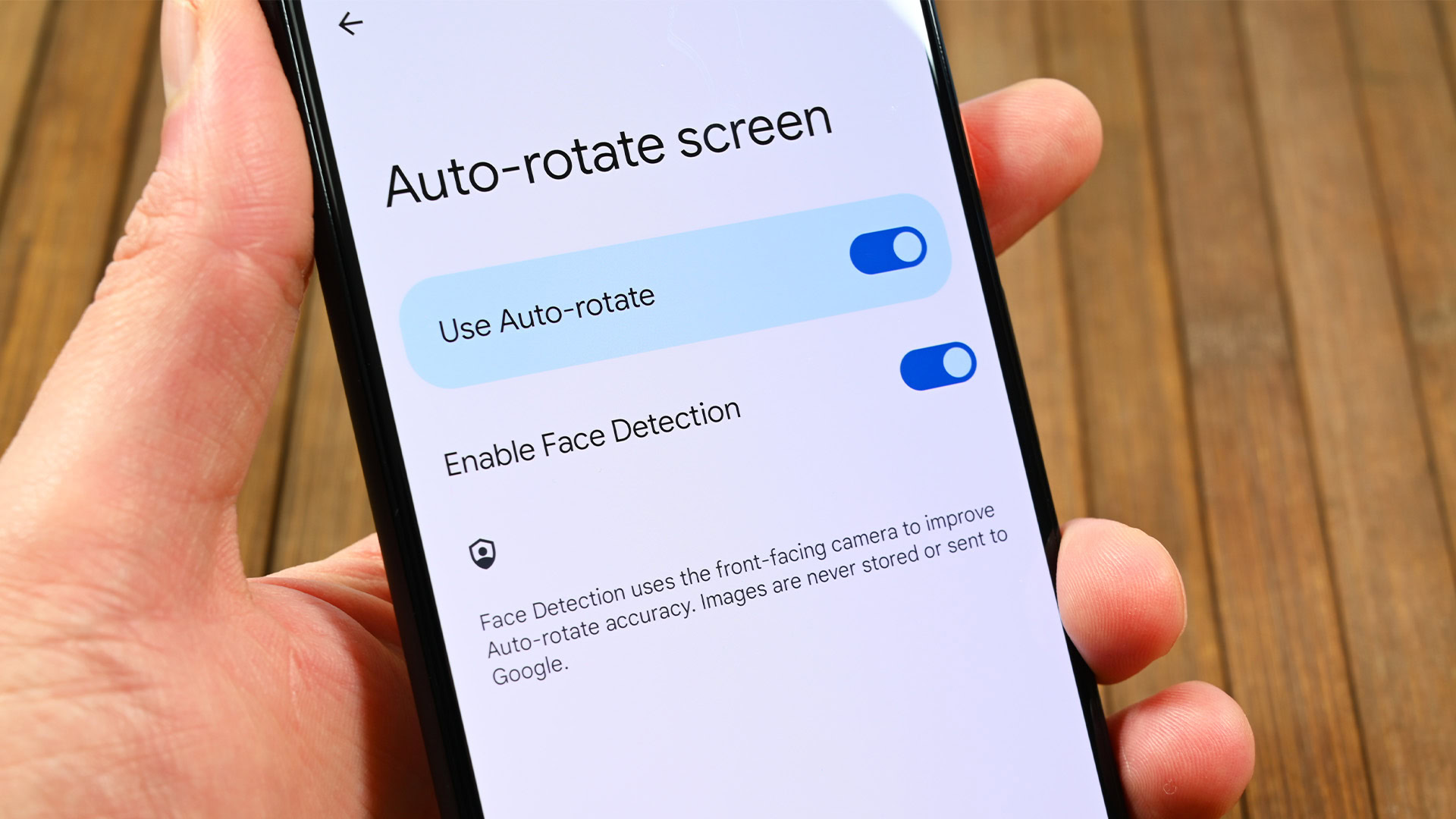 Android 12 face detect auto rotate