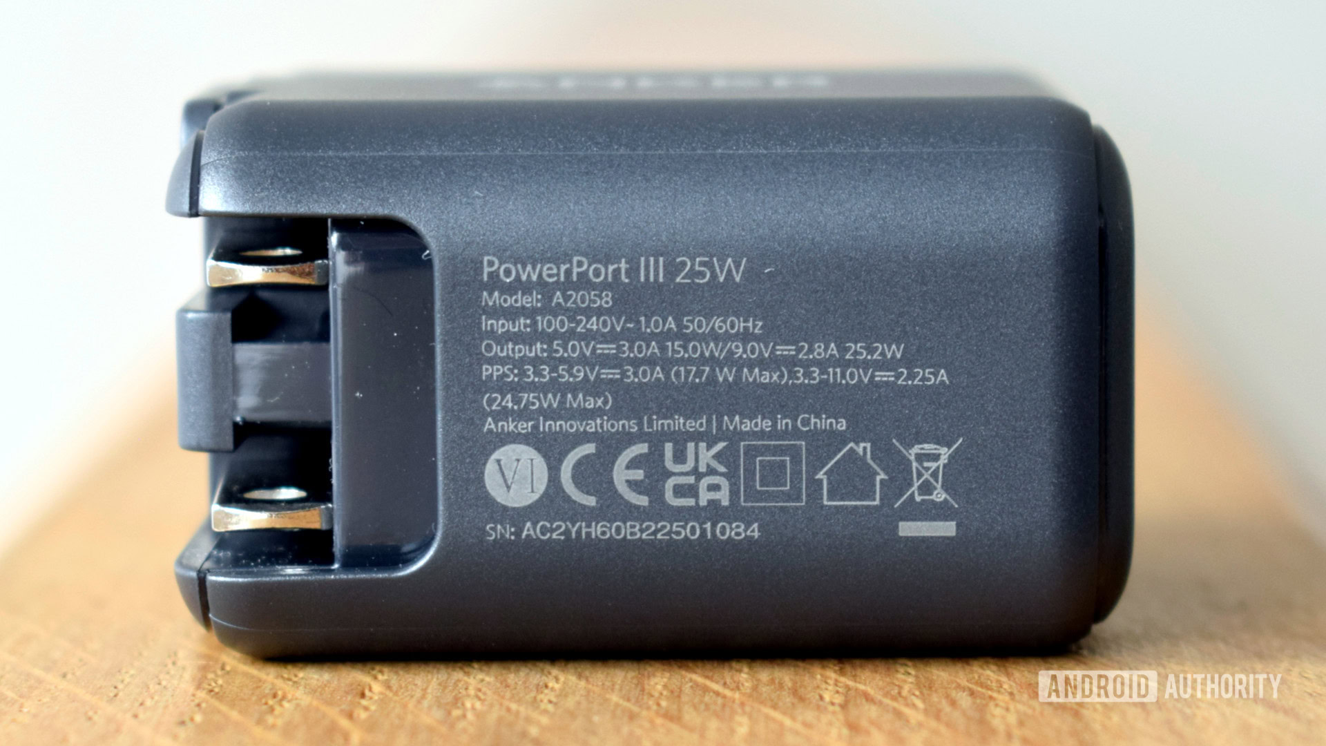 Anker PowerPort III 25W specifications