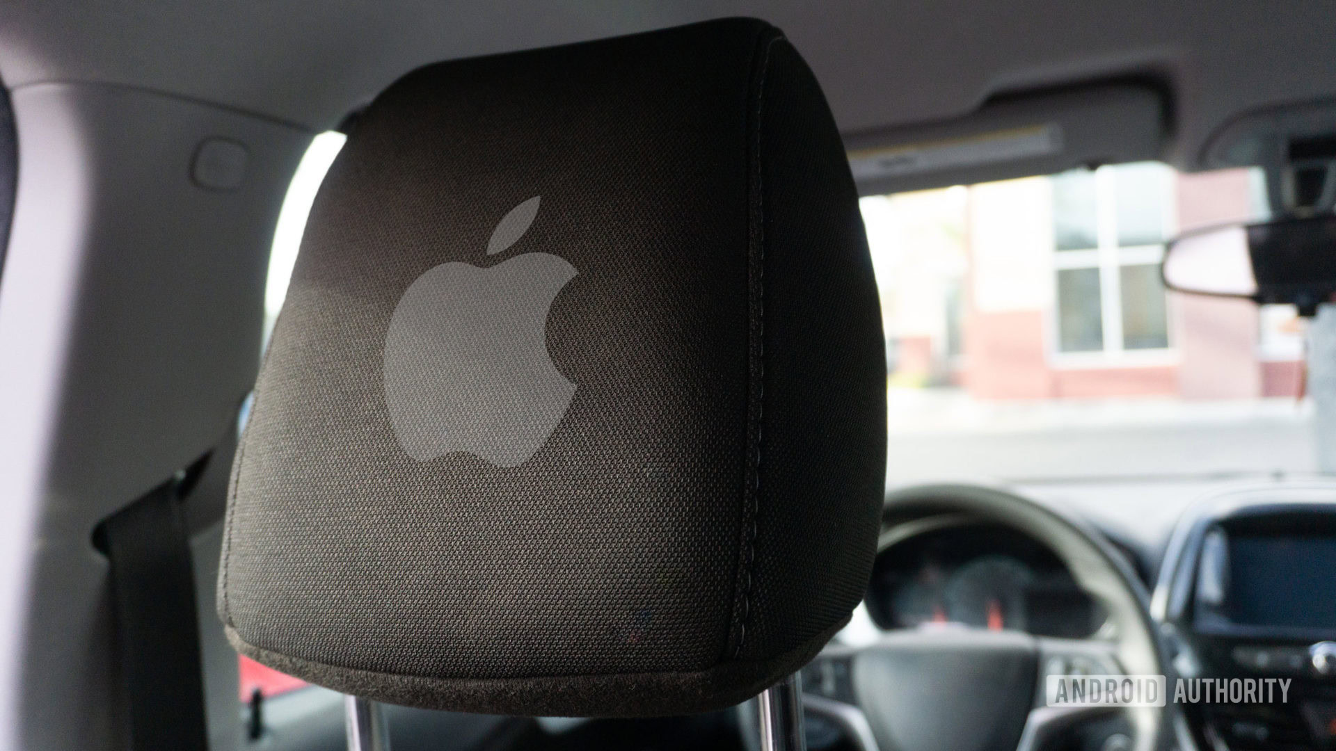 Apple Car Mockup interior headrest