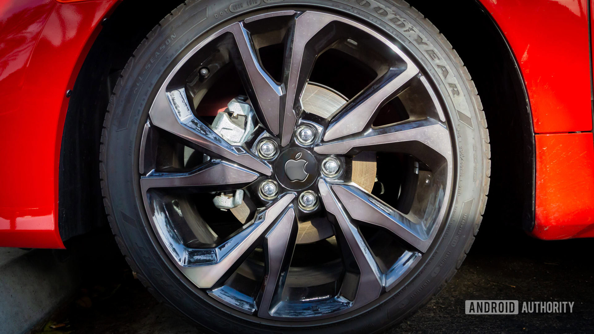 Apple Car Mockup wheels