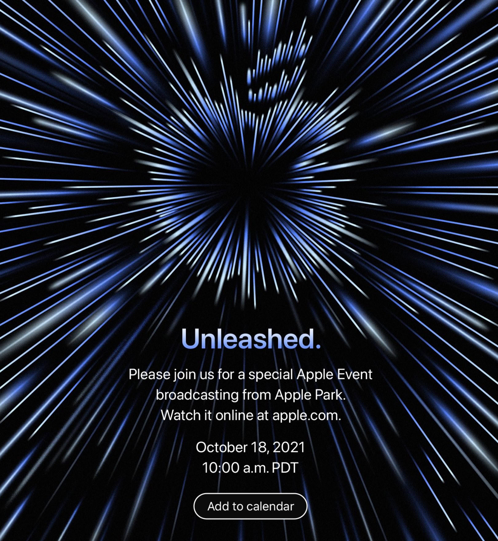 Apple Unleashed October 2021 event