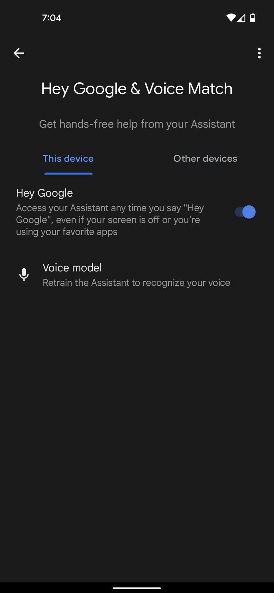 Enable Google Assistant 6