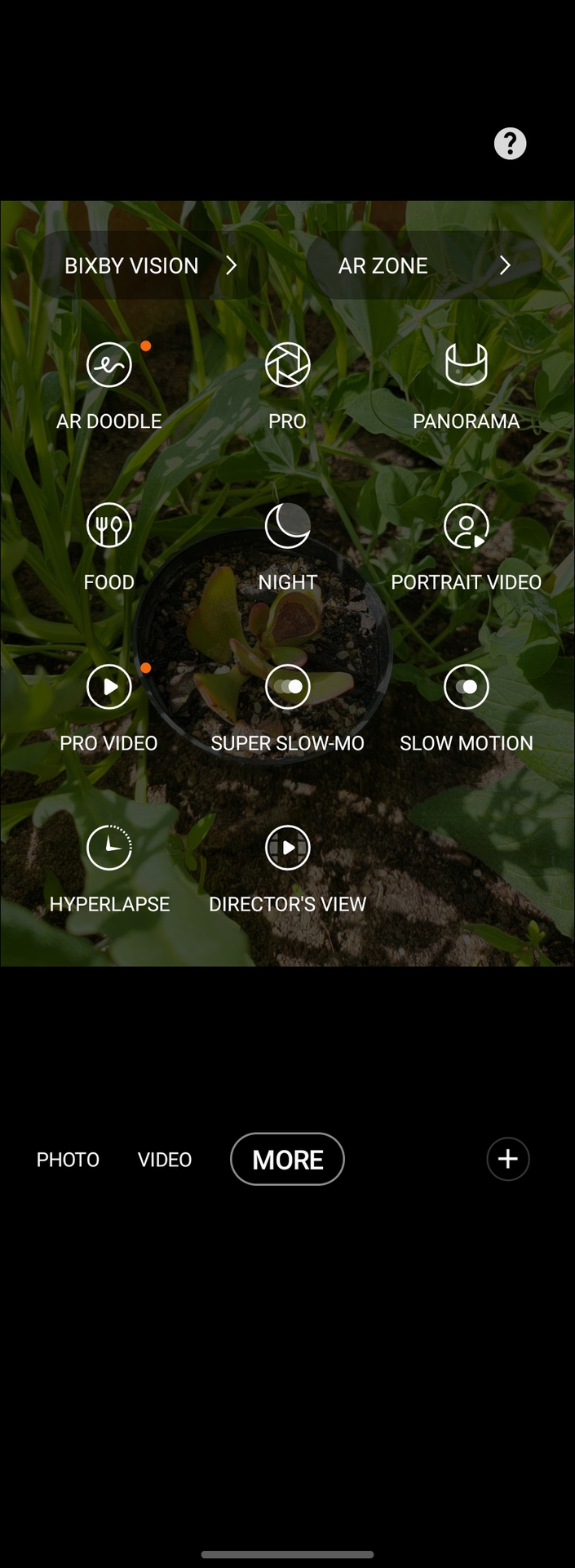 Galaxy Z Fold 3 camera app modes