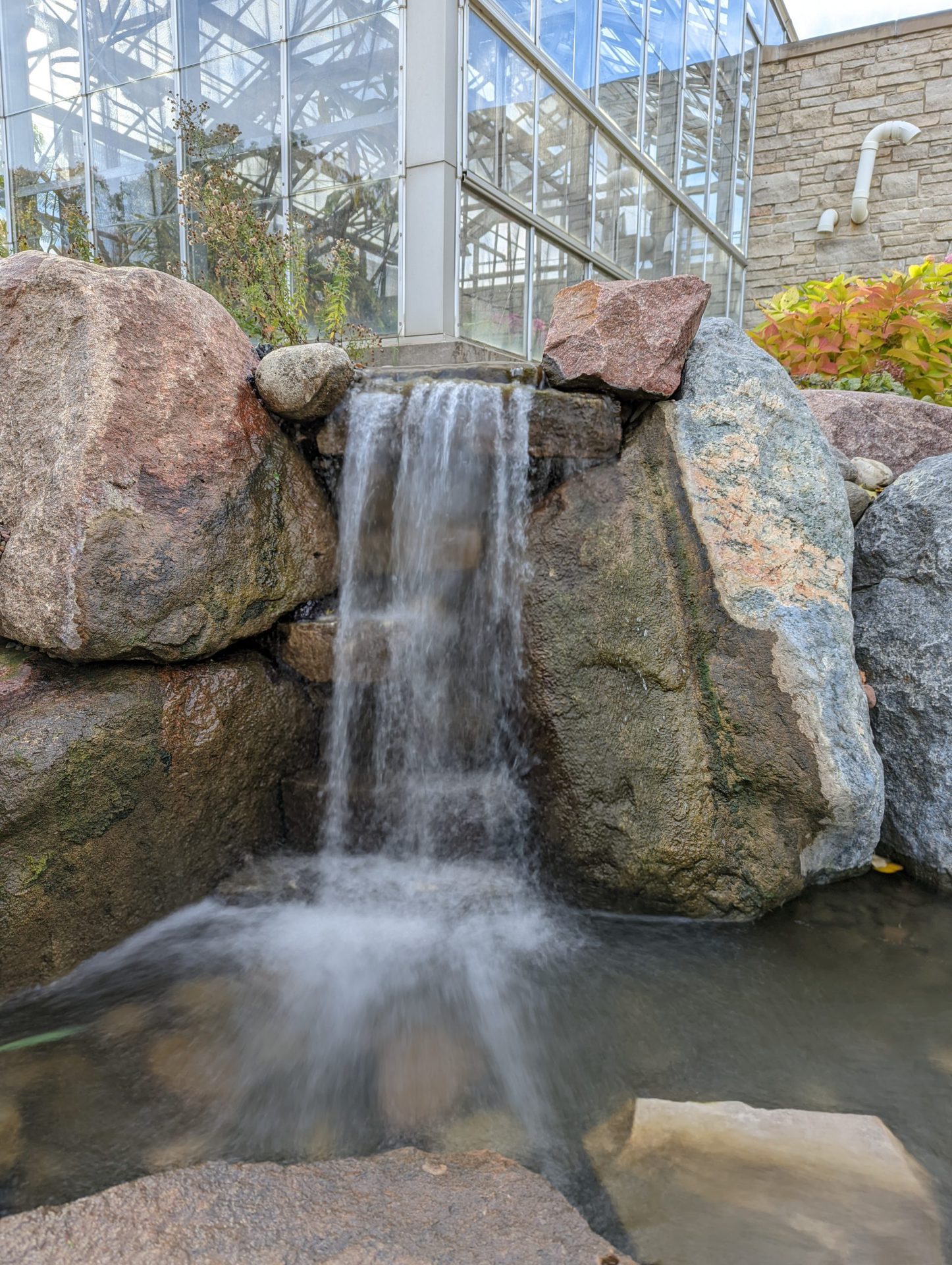 A motion photo long exposure image taken with the Google Pixel 6 showing a waterfall