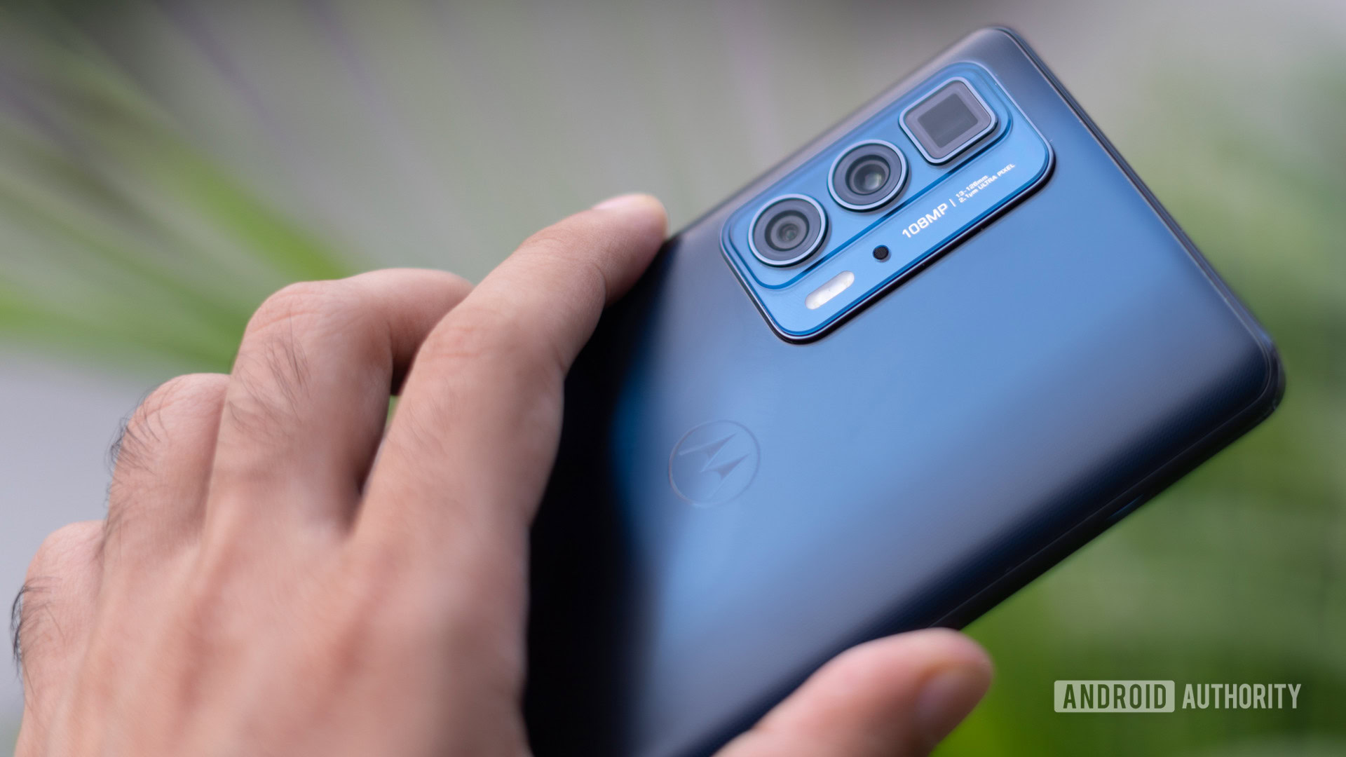 Moto Edge 20 Pro rear camera close up