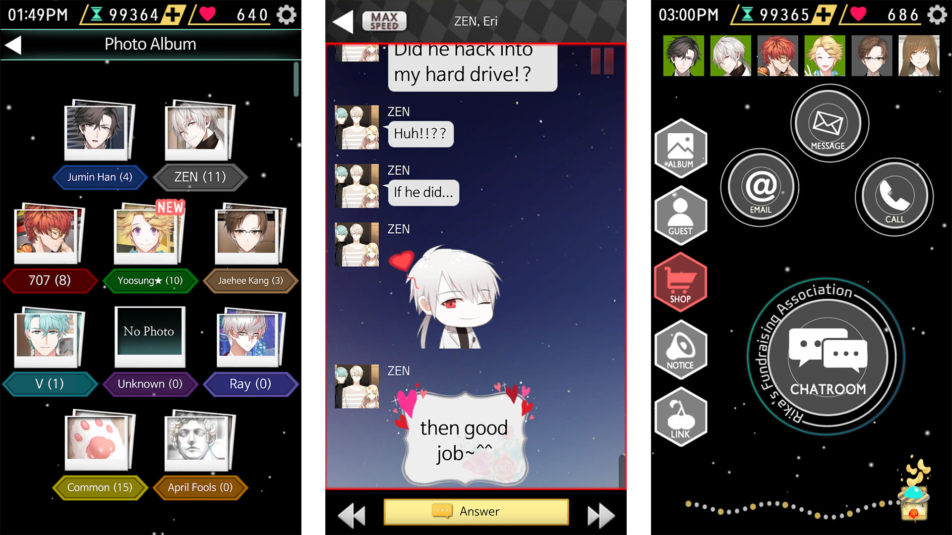 Mystic Messenger screenshot 2022