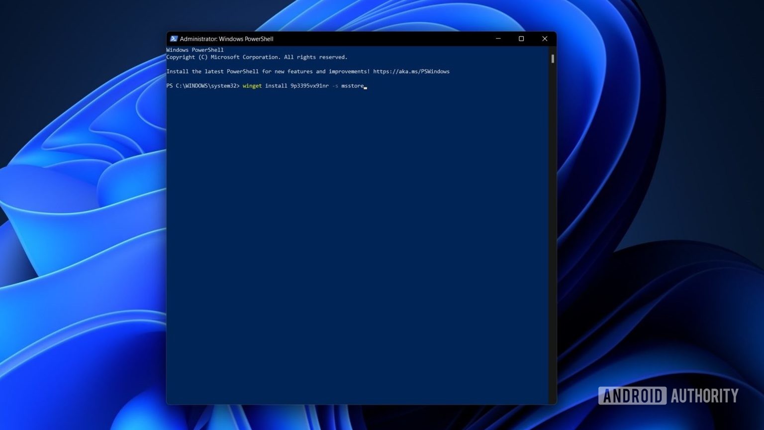 Windows 11 powershell Windows Android Subsistema 1