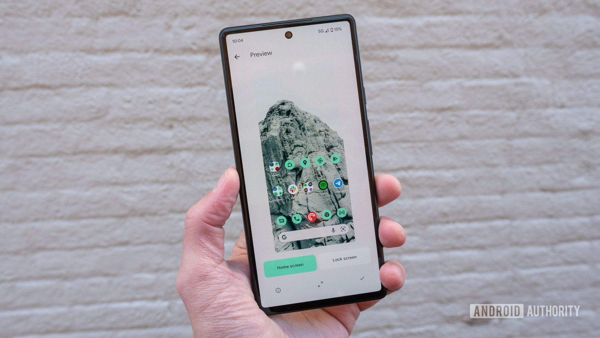 google pixel 6 review sorta seafoam wallpaper style wallpaper picker