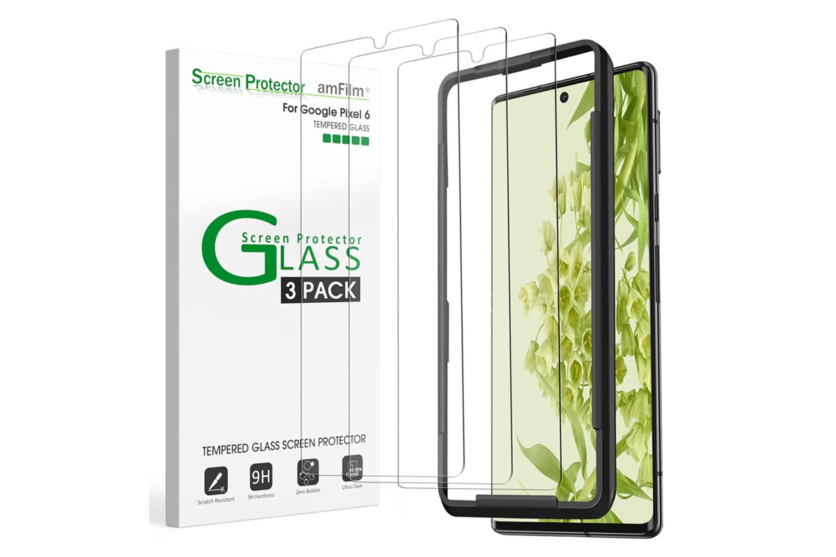 pixel 6 screen protector amfilm tempered glass