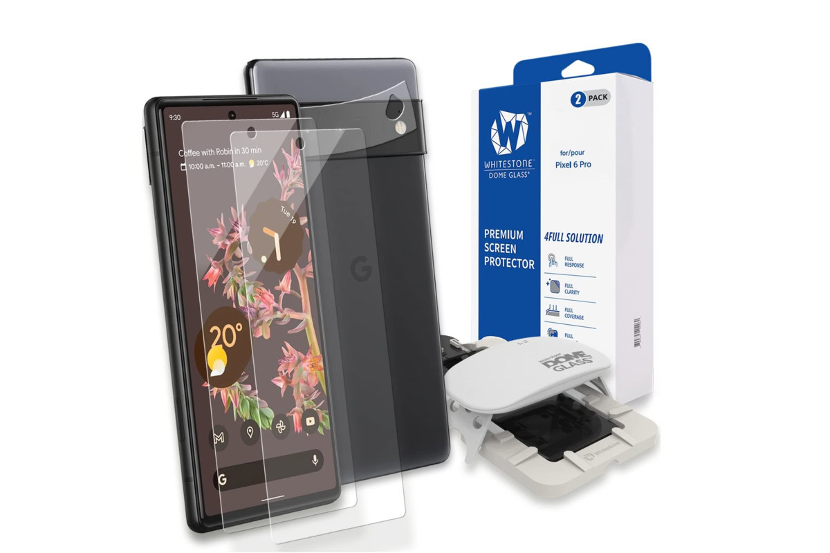 pixel 6 screen protector whitestone domeglass