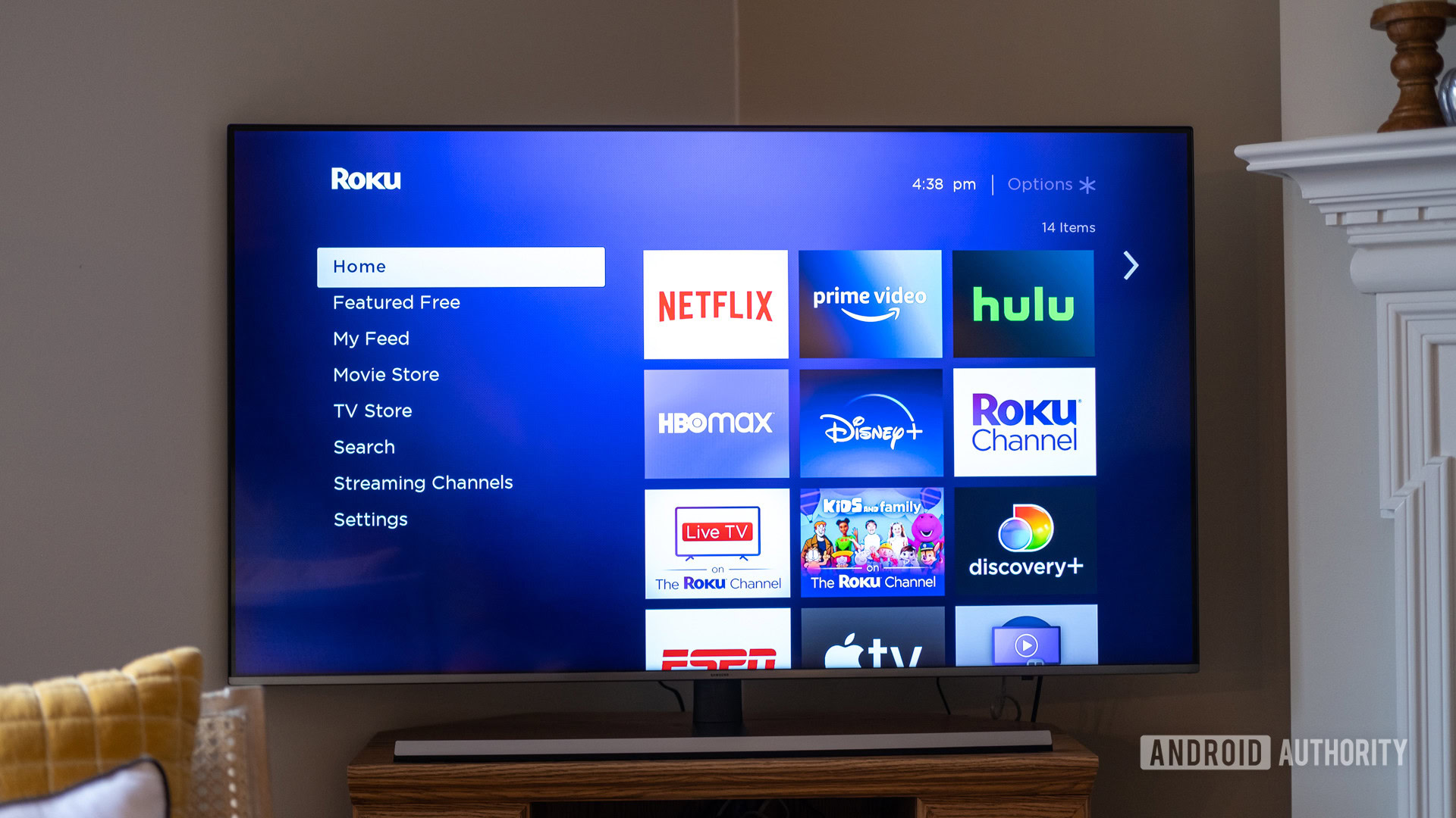 roku home interface