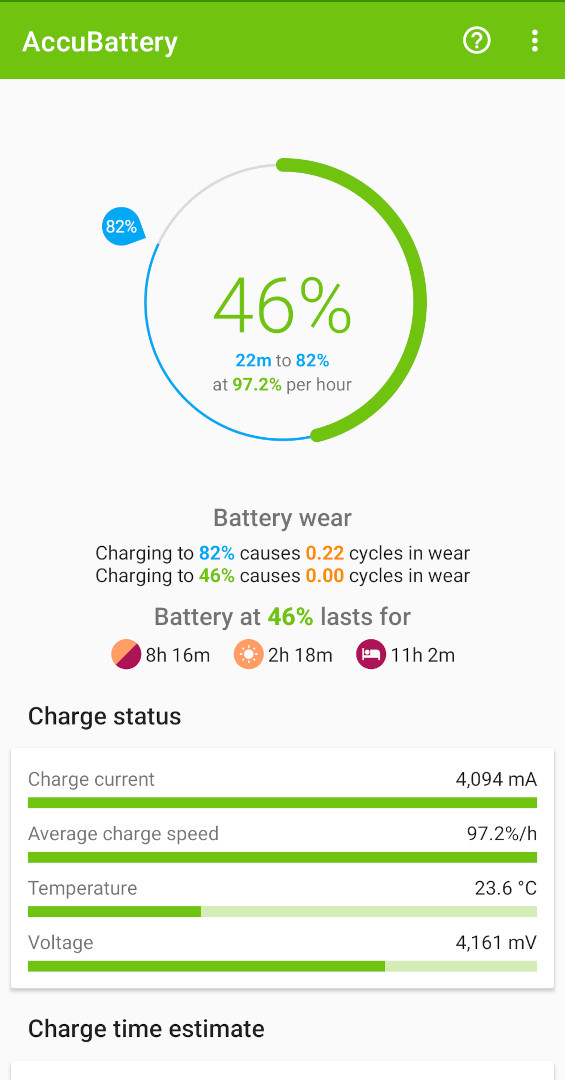AccuBattery Charging Read Out