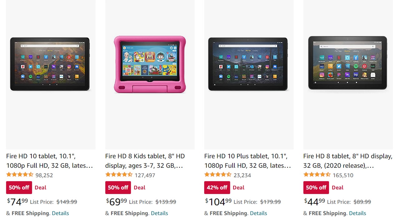 Amazon Fire Tablet Black Friday Deals
