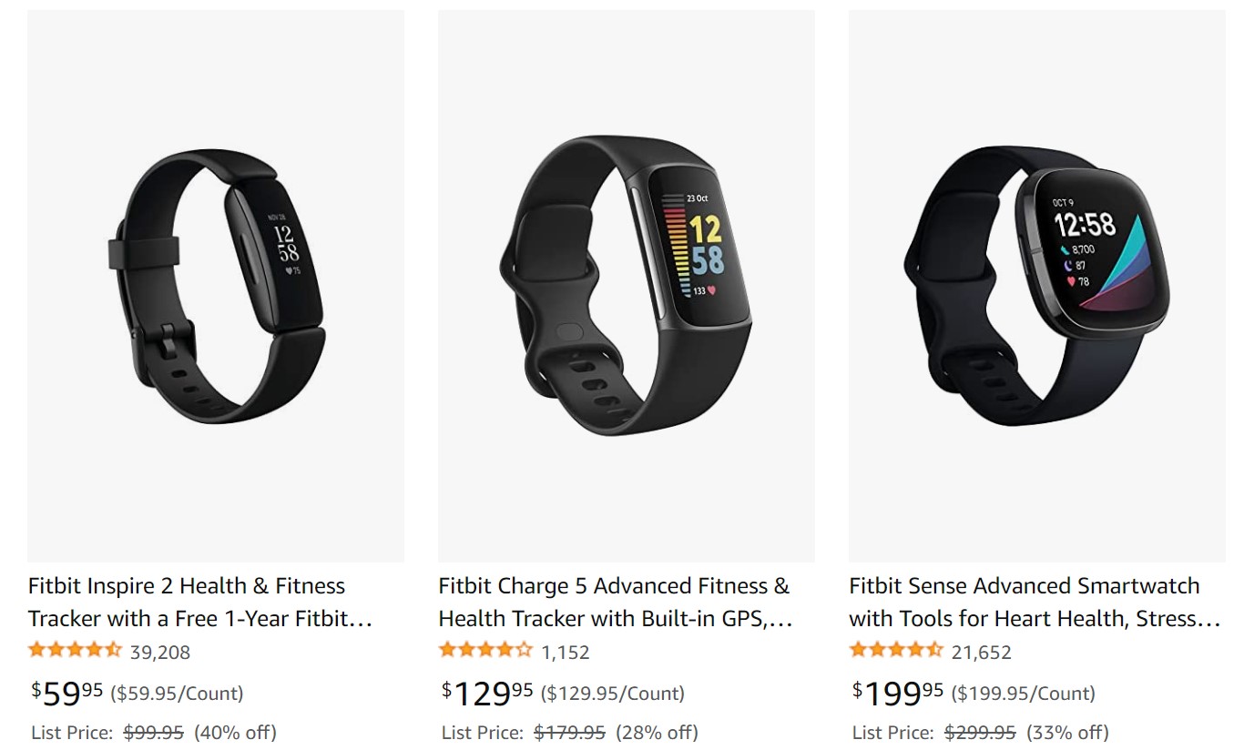 Amazon Fitbit Black Friday Deals