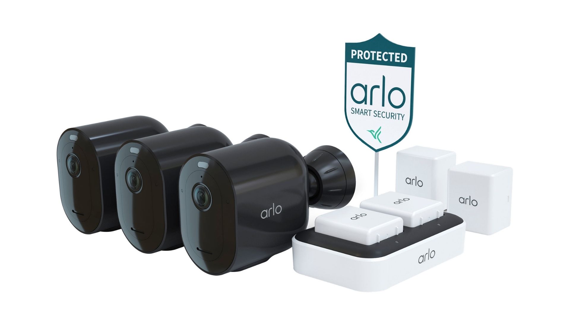 Sistema de seguridad inteligente Arlo Pro 4 Kit de 3 cámaras
