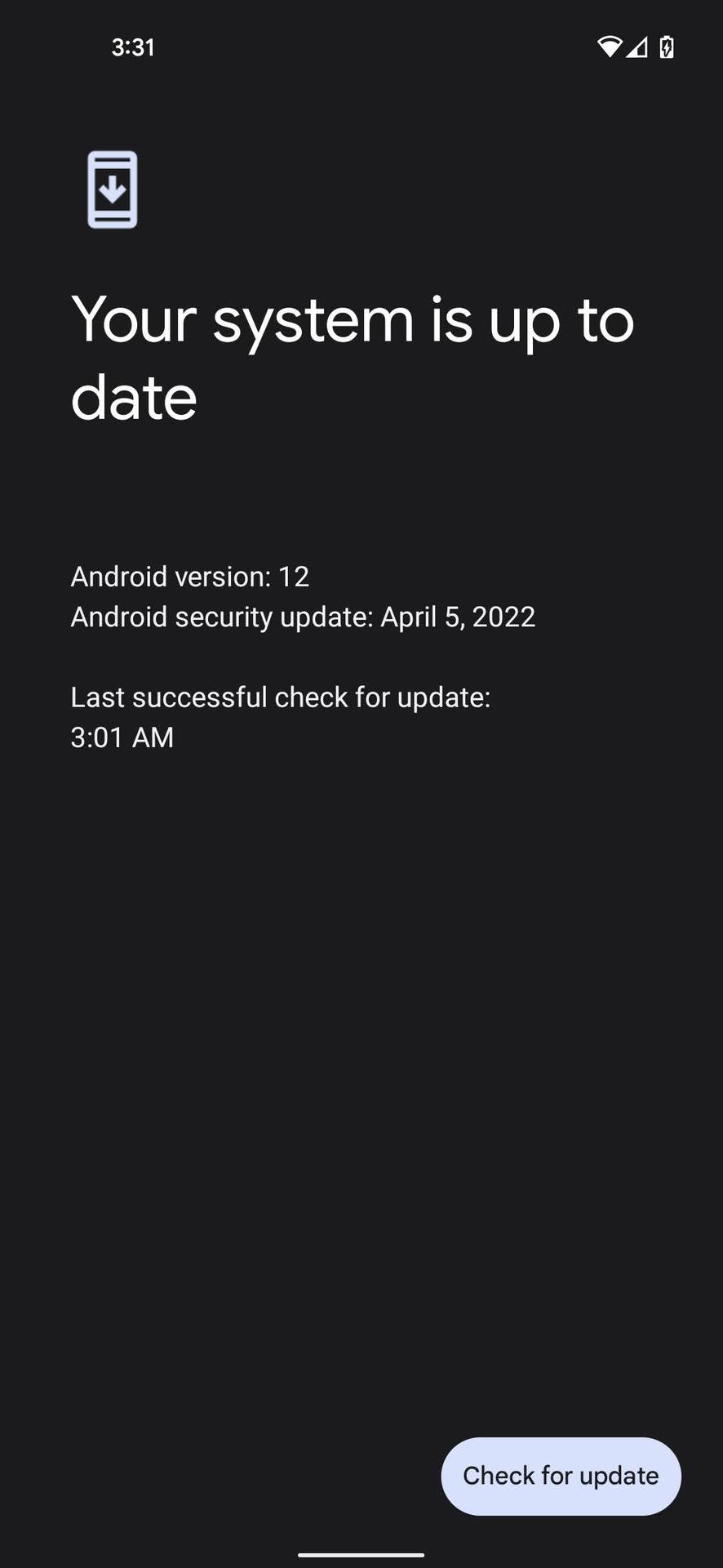 Controlla gli aggiornamenti di Android 3