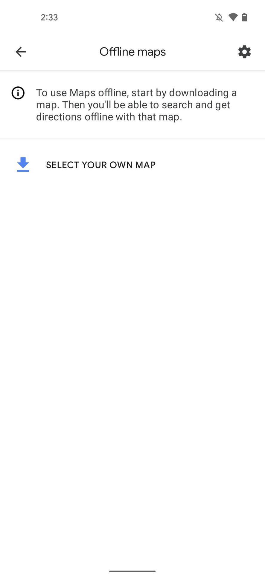 Donwload offline maps on Google Maps 3