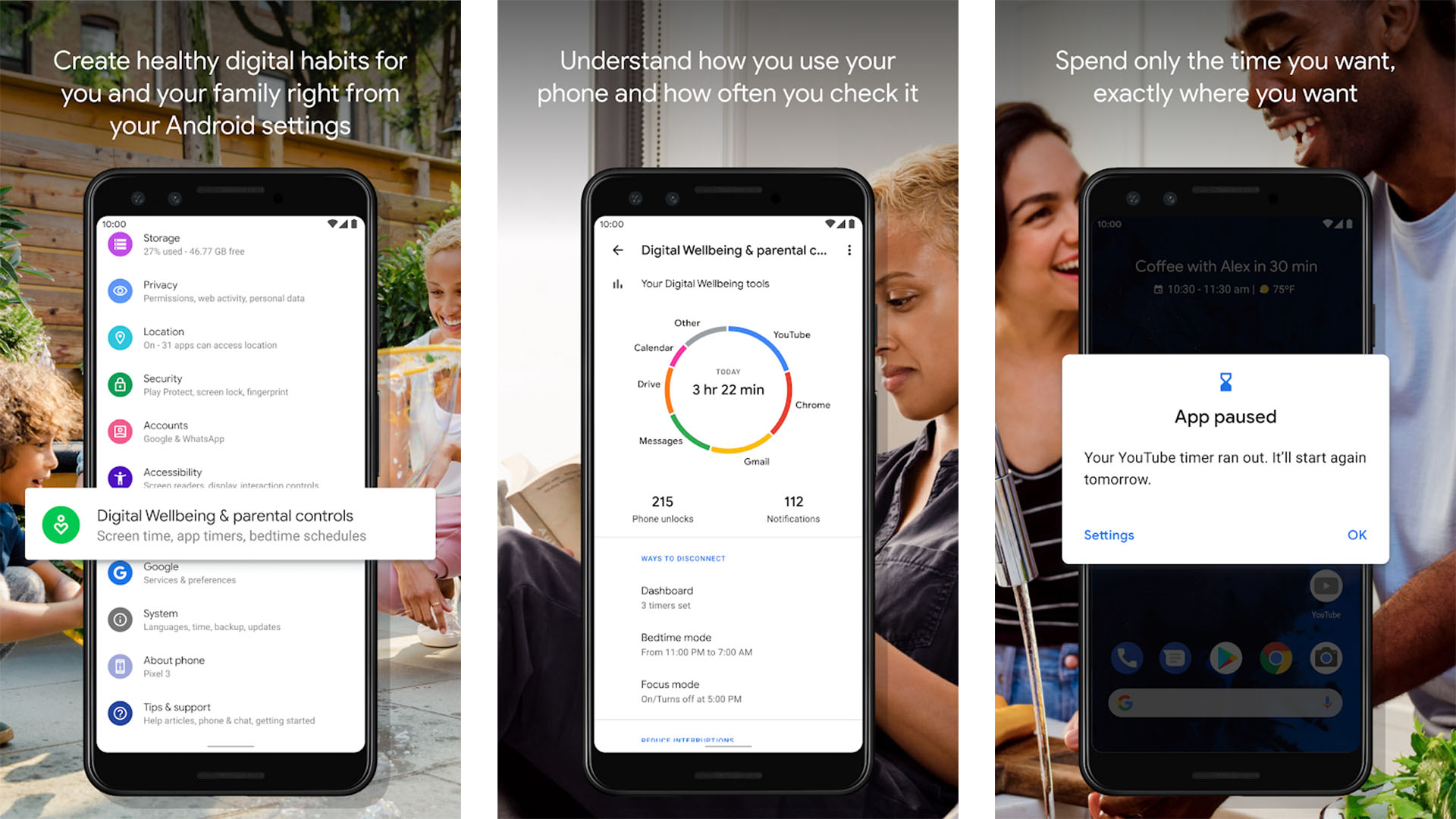 Google Digital Wellbeing screenshot 2021