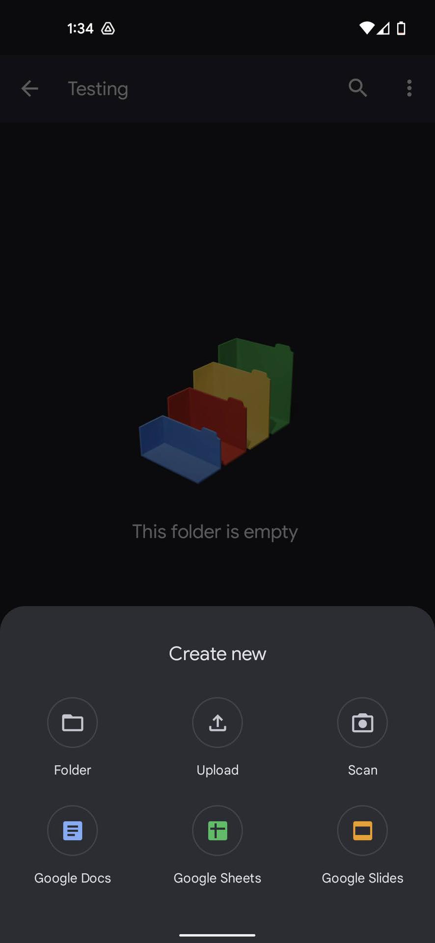 How to create folders and move files on Google Drive app 1
