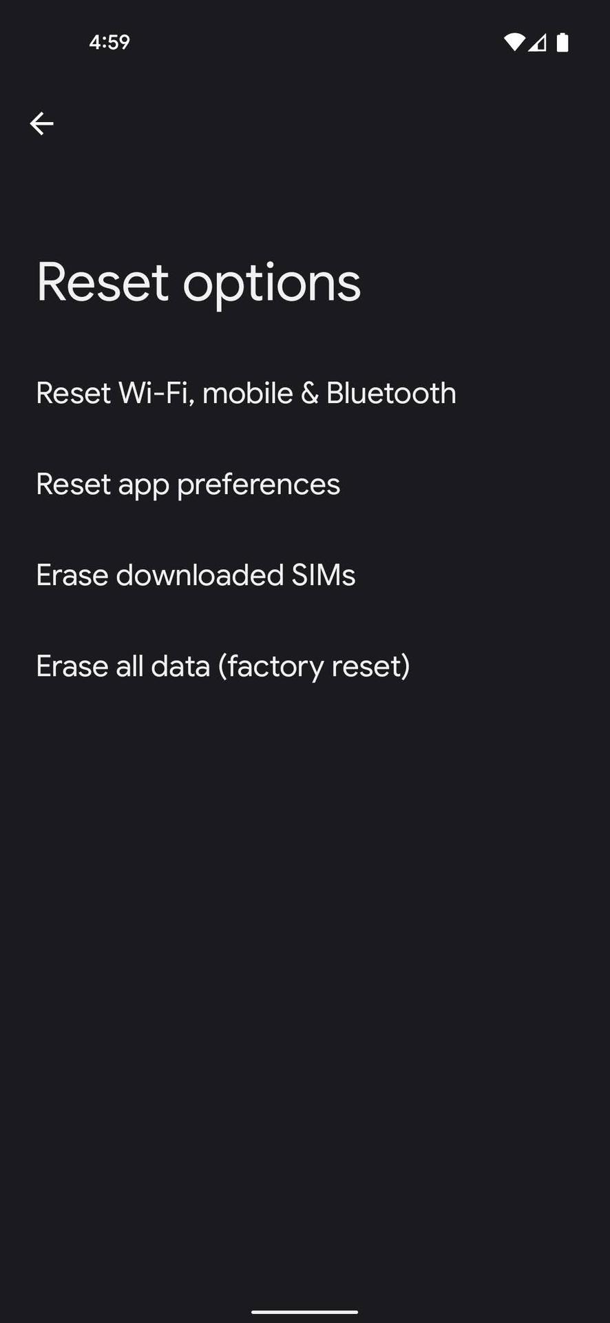 How to factory reset Android phone 3 - What to do when messaging app not working