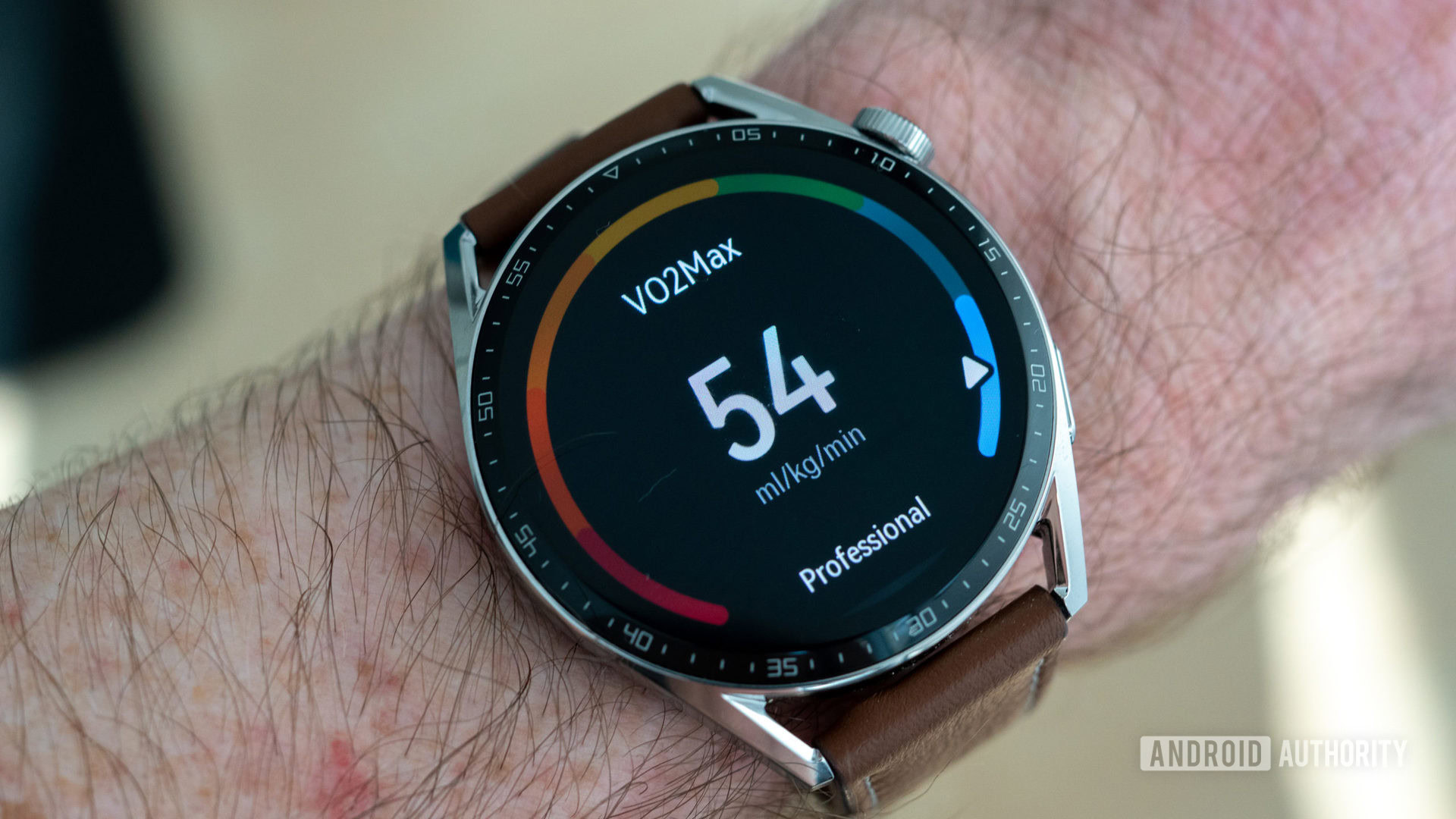 HUAWEI Watch GT 3 VO2 max screen on wrist