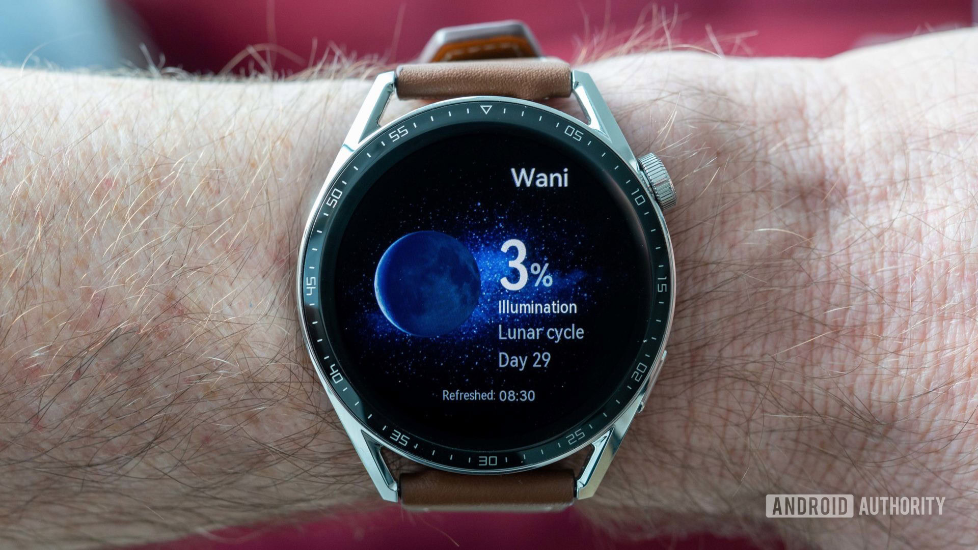 Huawei Watch GT 3 moon phase data