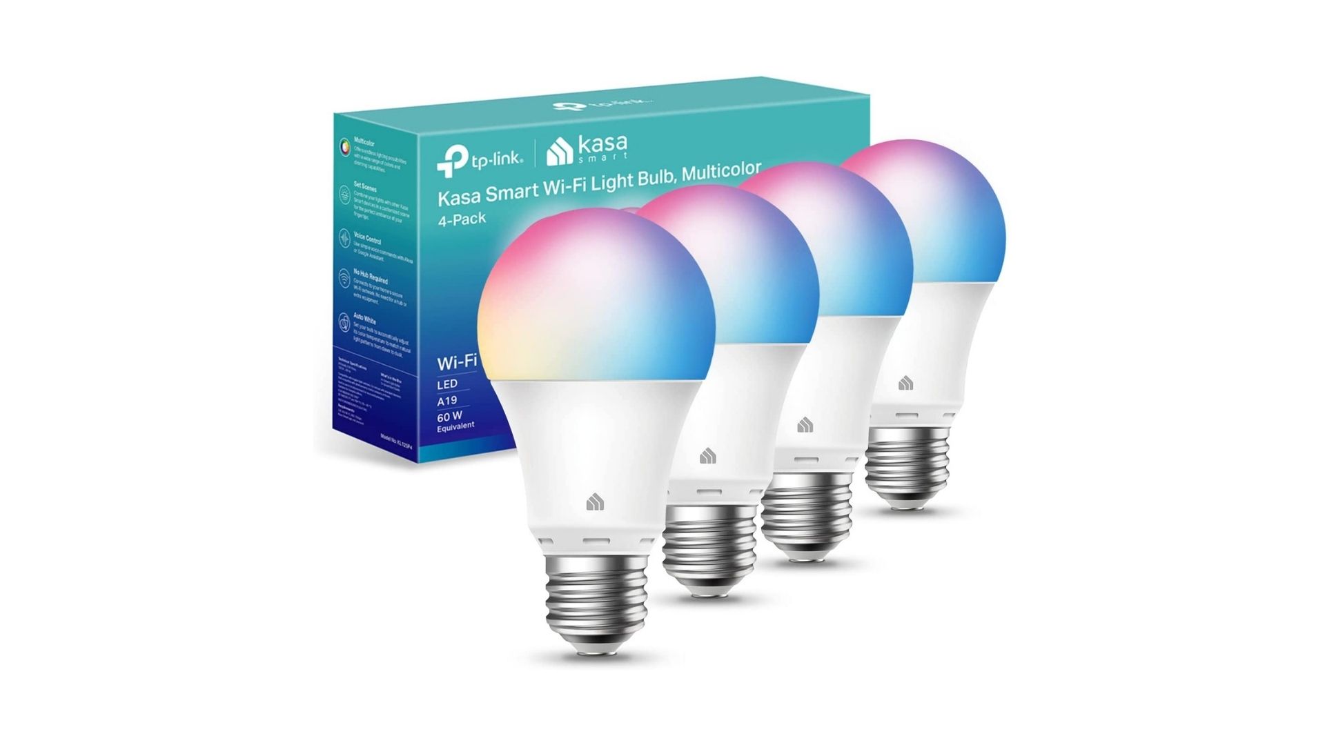 Kasa Smart Multicolor Light Bulb 4 pack