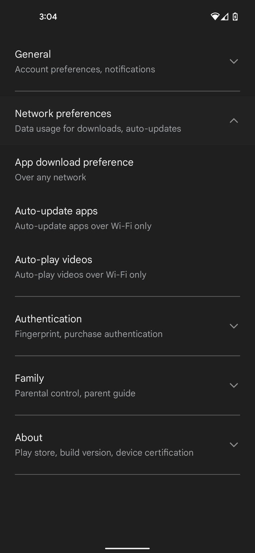 Set app download preference on Play Store 3