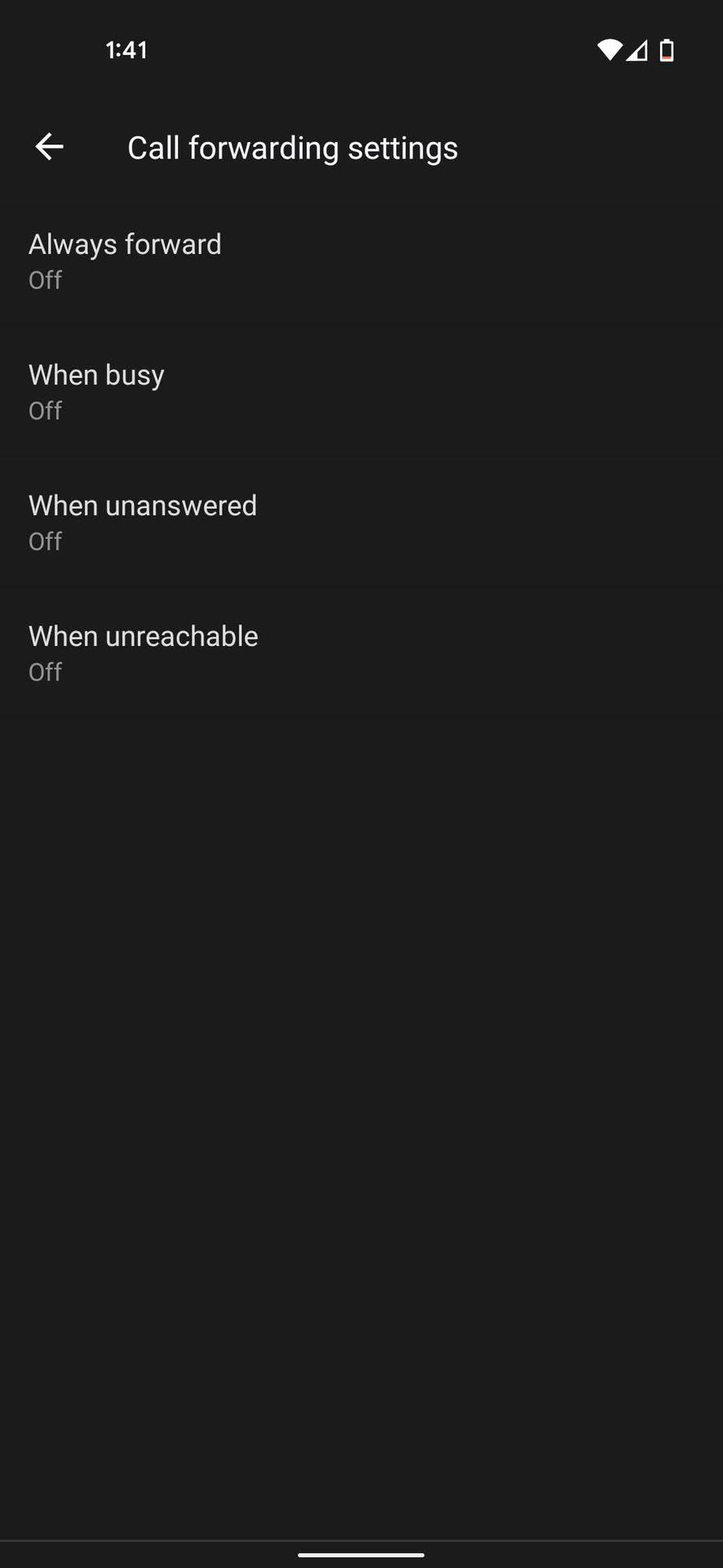 Set up call forwarding in Android settings 4