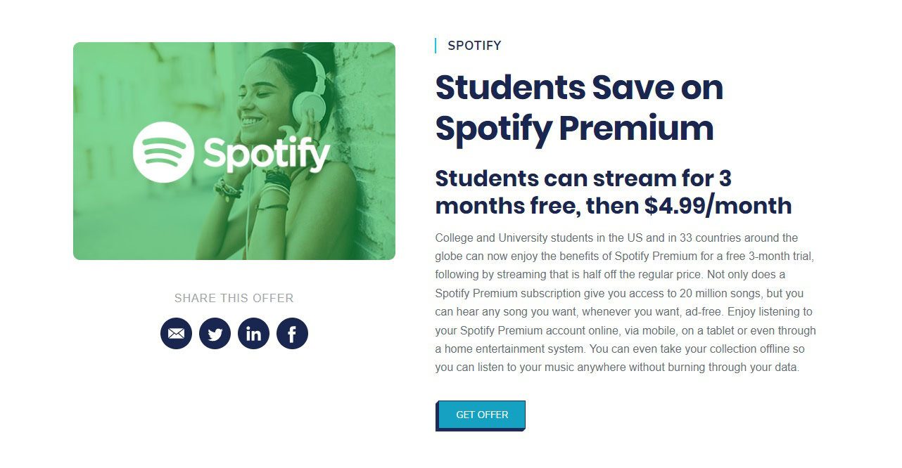Spotify Premium SHEERID