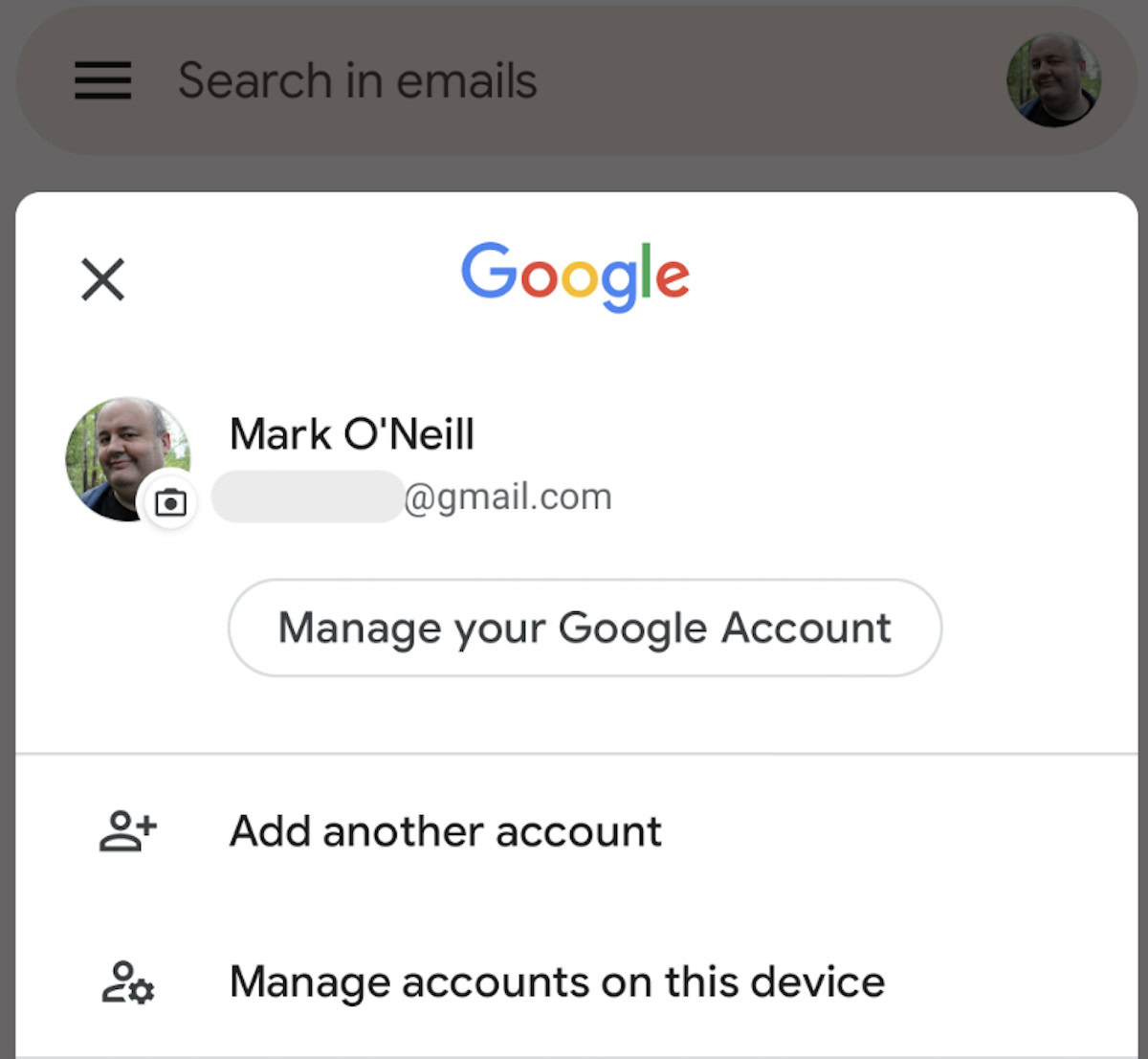 log out of gmail