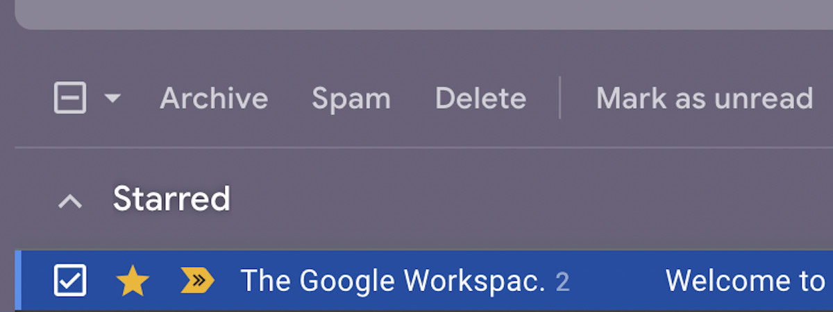 gmail archive desktop inbox