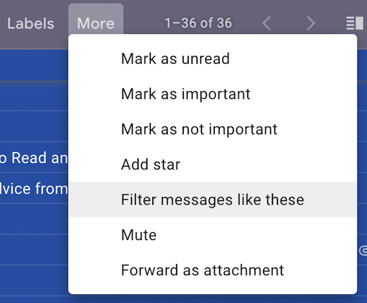 gmail filters