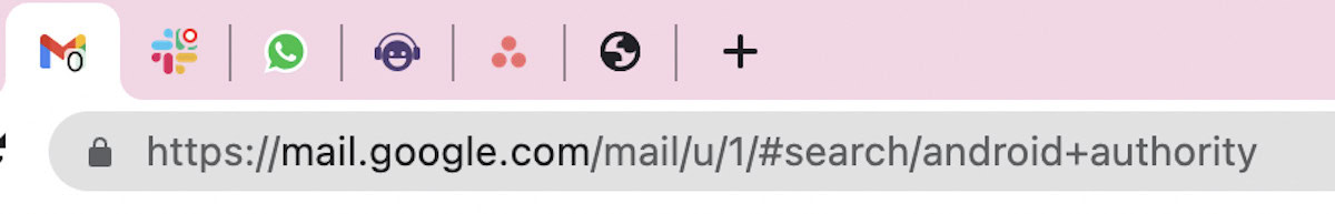 gmail search string URL