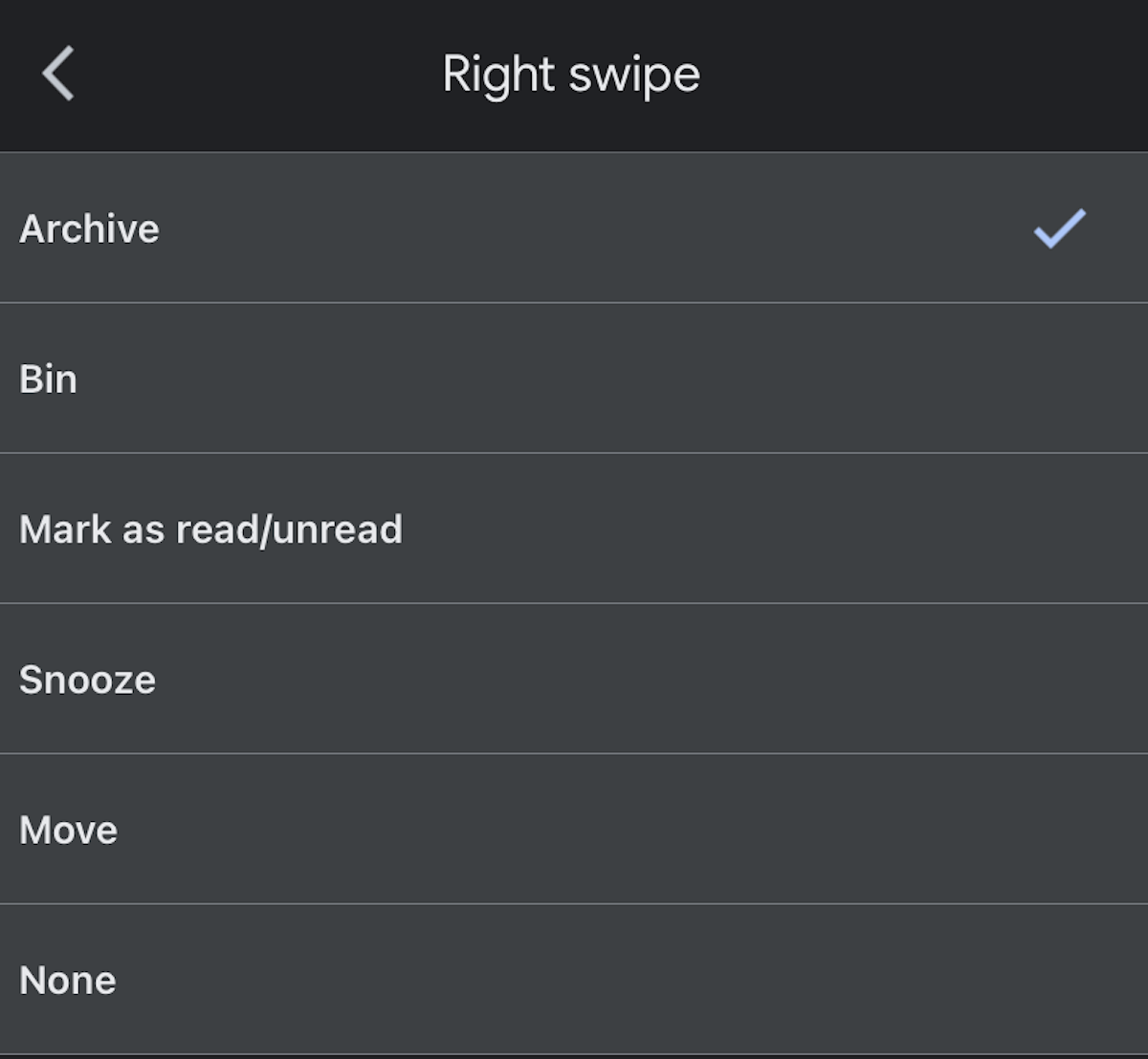 gmail swipe options 2