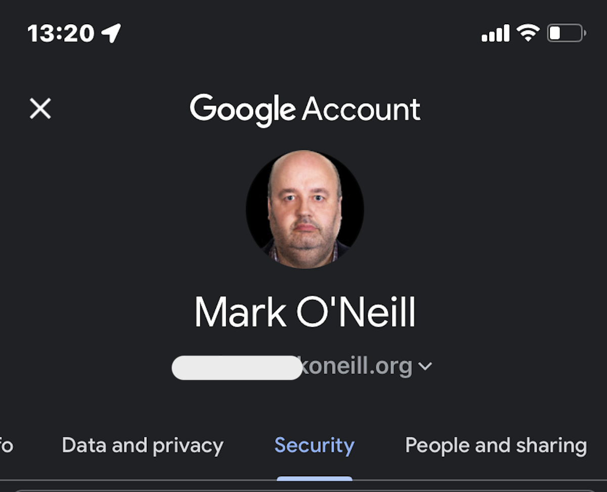 ios gmail security