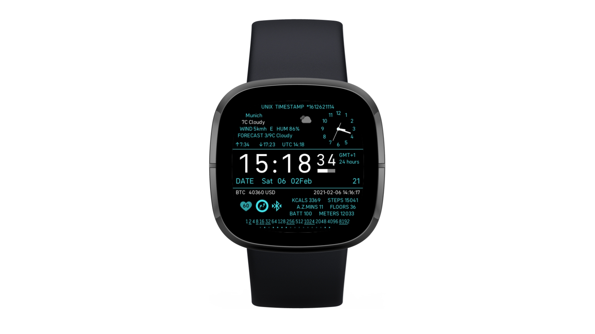 programmers watch fitbit clock face