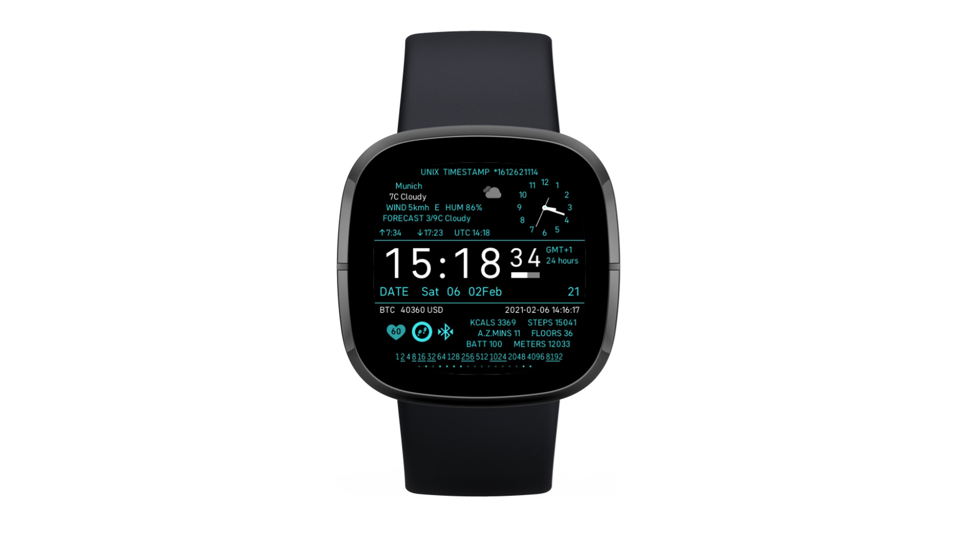 programmers watch fitbit clock face