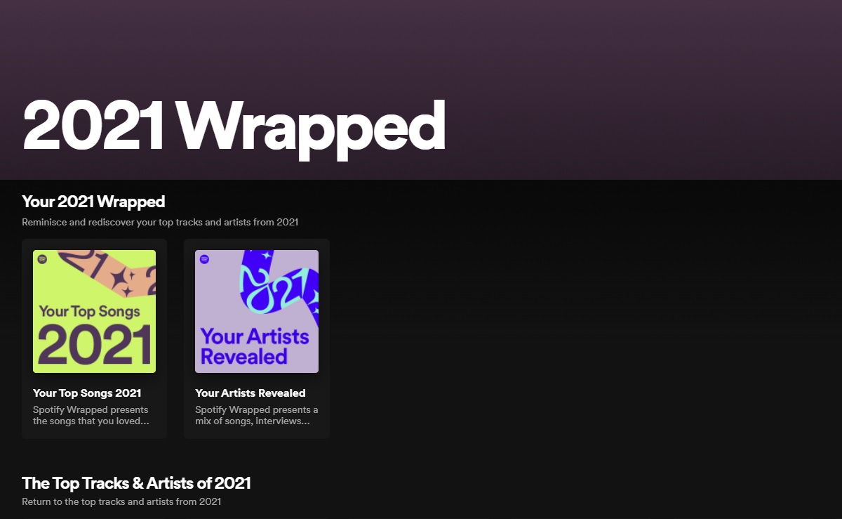 2021 spotify wrapped in 2022