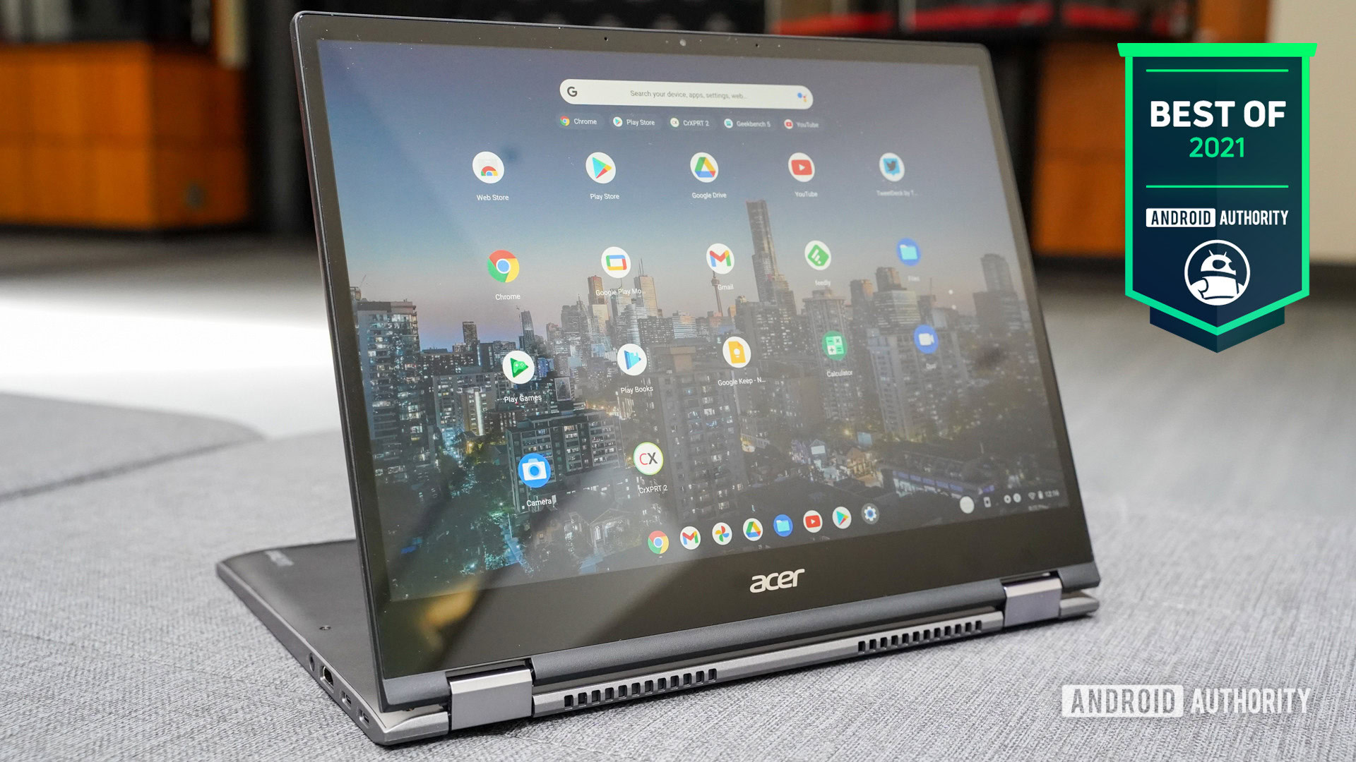 Acer Chromebook Spin 713 Android Authority Best of 2021 badge