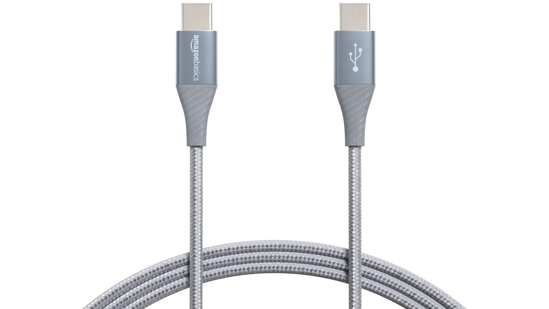 Amazon Basics Aluminum Braided 100W USB C cable